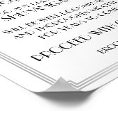 Silver Art Deco Gatsby Open Bar Sign 8x10 Poster (Ecke)