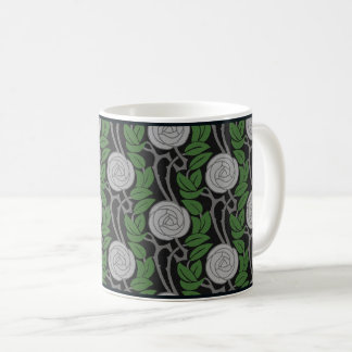 Silver Art Nouveau Rose Kaffee Tasse