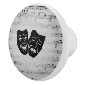 Silver Art Unites Theatermasken Keramikknauf (Rechts)