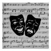 Silver Art Unites Theatermasken Poster (Vorderseite)