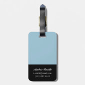 Silver Aura Gepäckanhänger (Rückseite vertikal)