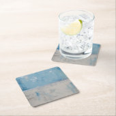 Silver Aura Rechteckiger Pappuntersetzer (Vor Ort)