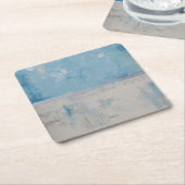 Silver Aura Rechteckiger Pappuntersetzer (angewinkelt)