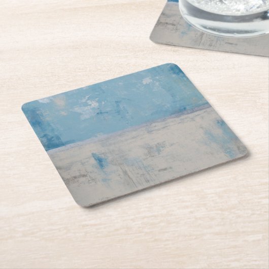 Silver Aura Rechteckiger Pappuntersetzer (angewinkelt)