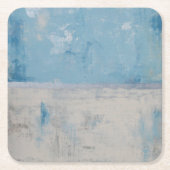 Silver Aura Rechteckiger Pappuntersetzer (Vorderseite)