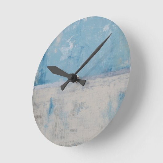 Silver Aura Runde Wanduhr (Winkel)