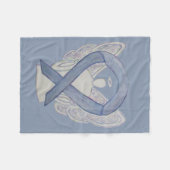 Silver Awareness Ribbon Engel Custom Soft Blanke Fleecedecke (Vorderseite (Horizontal))