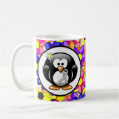 Silver Awareness Ribbon Penguin Kaffeetasse (Links)