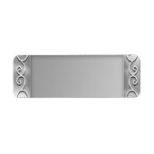 Silver Background Blank Address Labels (Vorne)
