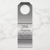 Silver Background mit Funken Flaschenanhänger (Rückseite)