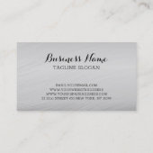 Silver Background und Glitzer Visitenkarte (Rückseite)