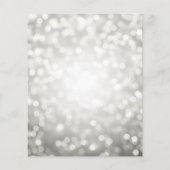 Silver Balloon Glitzer 80. Geburtstagsparty Einlad (Rückseite)