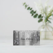 Silver Balloons Eventplanung Visitenkarte (Stehend Vorderseite)