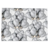 Silver Balloons Papier Geschenktasche Große Geschenktüte (Rückseite)