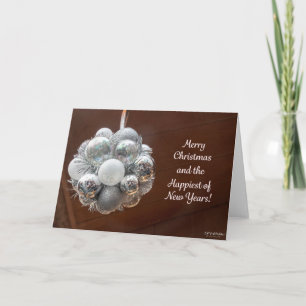 Silver Balls Weihnachtskarte Karte