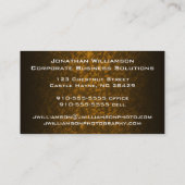 Silver Band Moderne Berufliche Visitenkarte (Rückseite)