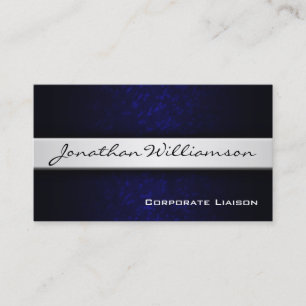 Silver Band Moderne Berufliche Visitenkarte