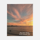 Silver Beach Fleece Blanket, 50" x 60" (Vorderseite)