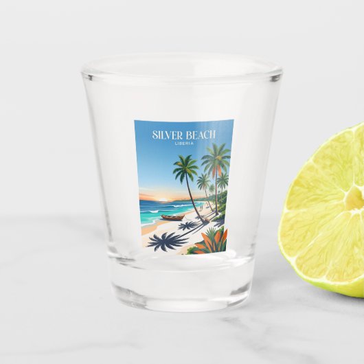 Silver Beach Liberia Schnapsglas (Vorderseite)