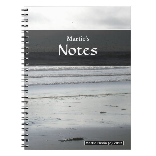 Silver Beach Notebook Notizblock (Vorderseite)