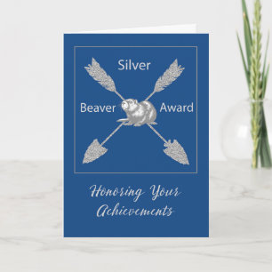 Silver Beaver Award Herzlichen Glückwunsch Arrow B Karte