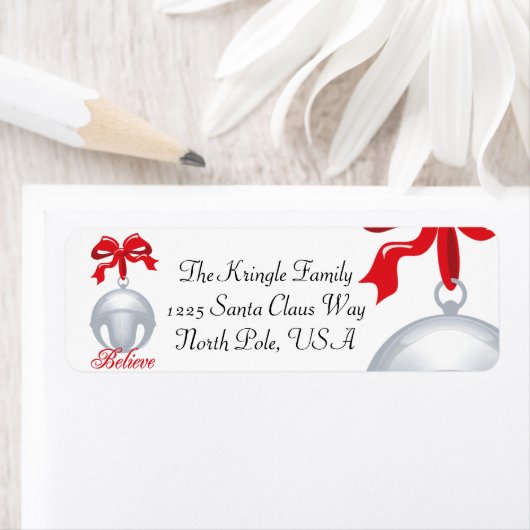 Silver Bell glaubt Adressetikett (Insitu)