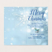 Silver Bells Blue Modern Holcolore (Innenseite Aufgefaltet)