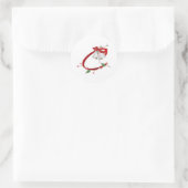 Silver Bells C Runder Aufkleber (Tasche)