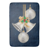 Silver Bells Christmas Bathmat Badematte (Vorderseite Vertikal)