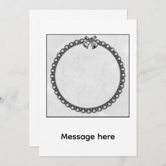 Silver Bells Einladung (Vorne/Hinten)