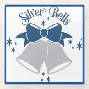 Silver Bells Glass Untersetzer