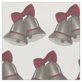 Silver Bells Gray Wedding Anniversary Verlobung Stoff (Nahaufnahme)