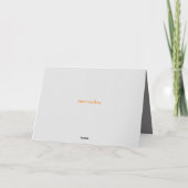 SILVER BELLS HOLIDAY CARD DANKESKARTE (Rückseite)