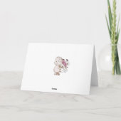 Silver Bells Holly and Pine Elegante Weihnachten Karte (Rückseite)