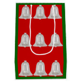 Silver Bells Mittlere Geschenktasche Geschenktüte (Rückseite)