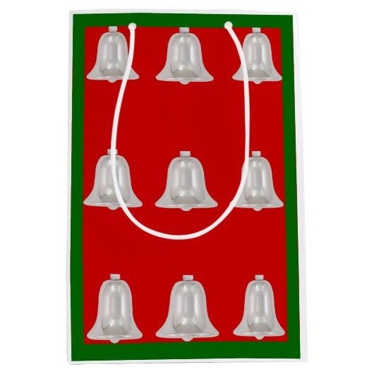 Silver Bells Mittlere Geschenktasche Mittlere Geschenktüte (Vorderseite)