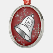 Silver Bells Periodischer Tafelschneeflocken - Ges Ornament Aus Metall (Links)