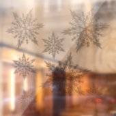 Silver Bells Schneeflocken Fensteraufkleber (Blatt 2)