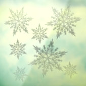 Silver Bells Schneeflocken Fensteraufkleber (Blatt 3)