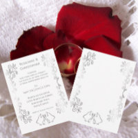 Silver Bells Scrollwork Design Wedding
