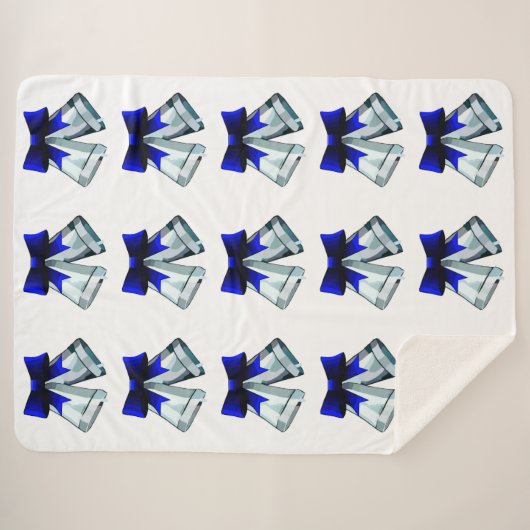 Silver Bells Sherpa Blanket Sherpadecke (Vorderseite (Horizontal))