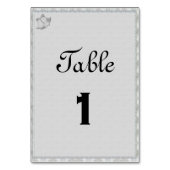 Silver Bells Symphony Wedeption Tischnummer (Rückseite)