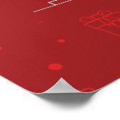 Silver Bells Weihnachtsgebäck 24x36 / Rot Poster (Ecke)