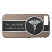 Silver Beruflich Medical Caduceus Case-Mate iPhone Hülle (Rückseite (Horizontal))