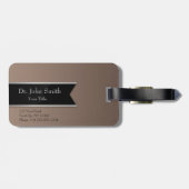 Silver Beruflich Medical Caduceus - Gepäckmarke Gepäckanhänger (Rückseite horizontal)