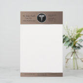 Silver Beruflich Medical Caduceus - Stationery Briefpapier (Stehend Vorderseite)