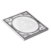 Silver Bevel Triquetra Notizblock (angewinkelt)