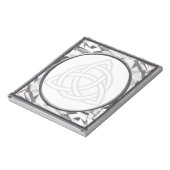 Silver Bevel Triquetra Notizblock (Rotiert)