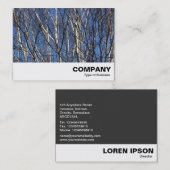 Silver Birch Branches Visitenkarte (Vorne/Hinten)