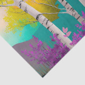 SILVER BIRCH schöne Baumdecoupon Papier (Ausschnitt)